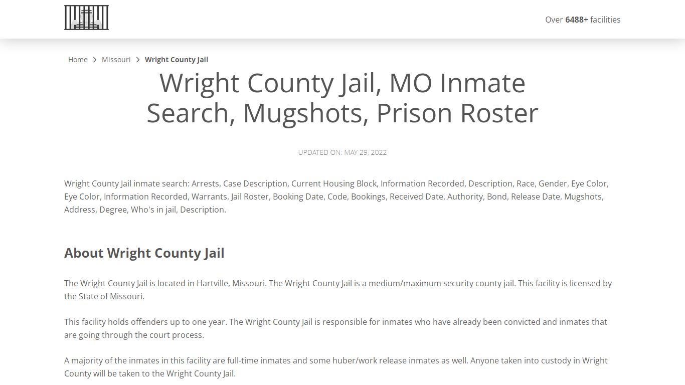 Wright County Jail, MO Inmate Search, Mugshots, Prison Roster